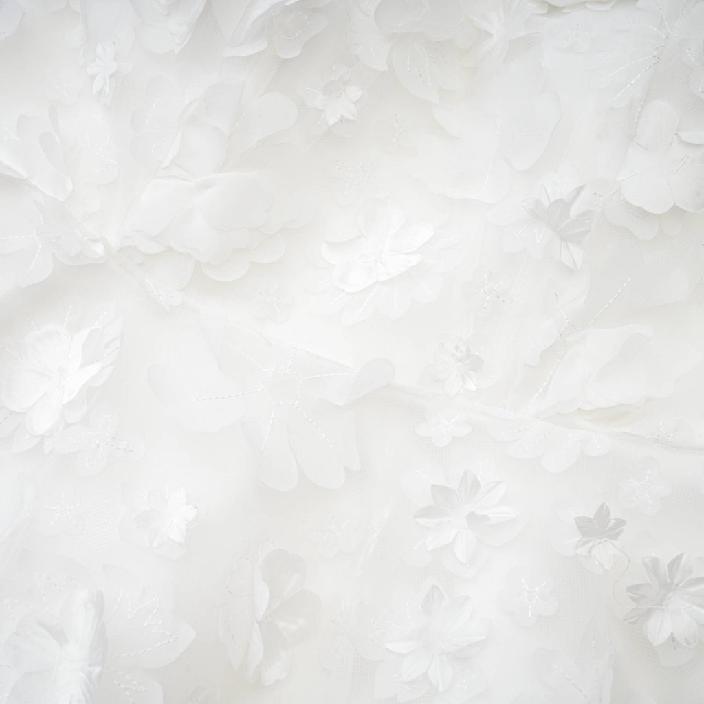 Apolline white faux-flower mini dress (Final Sale-US Only)