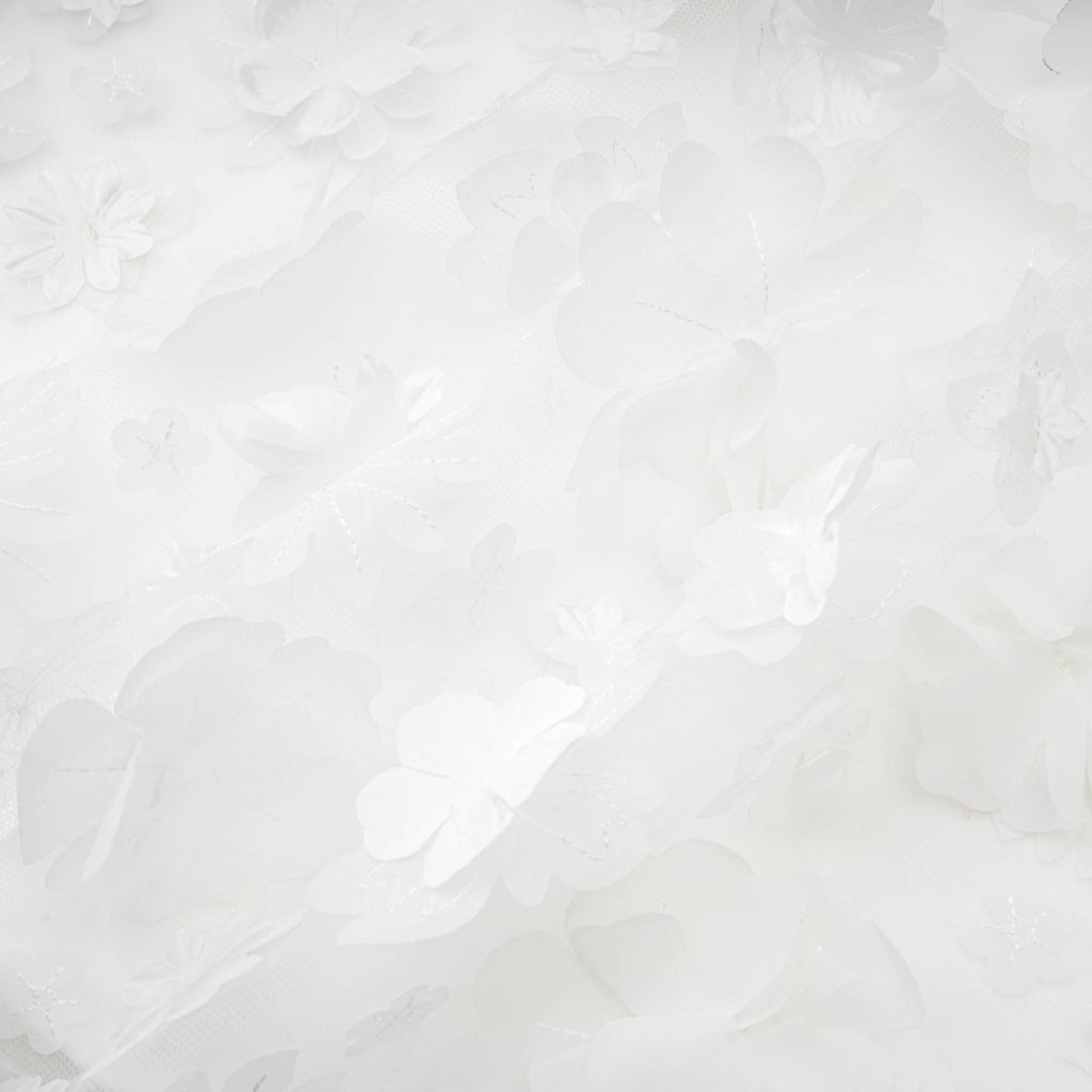 Apolline white faux-flower mini dress (Final Sale-US Only)