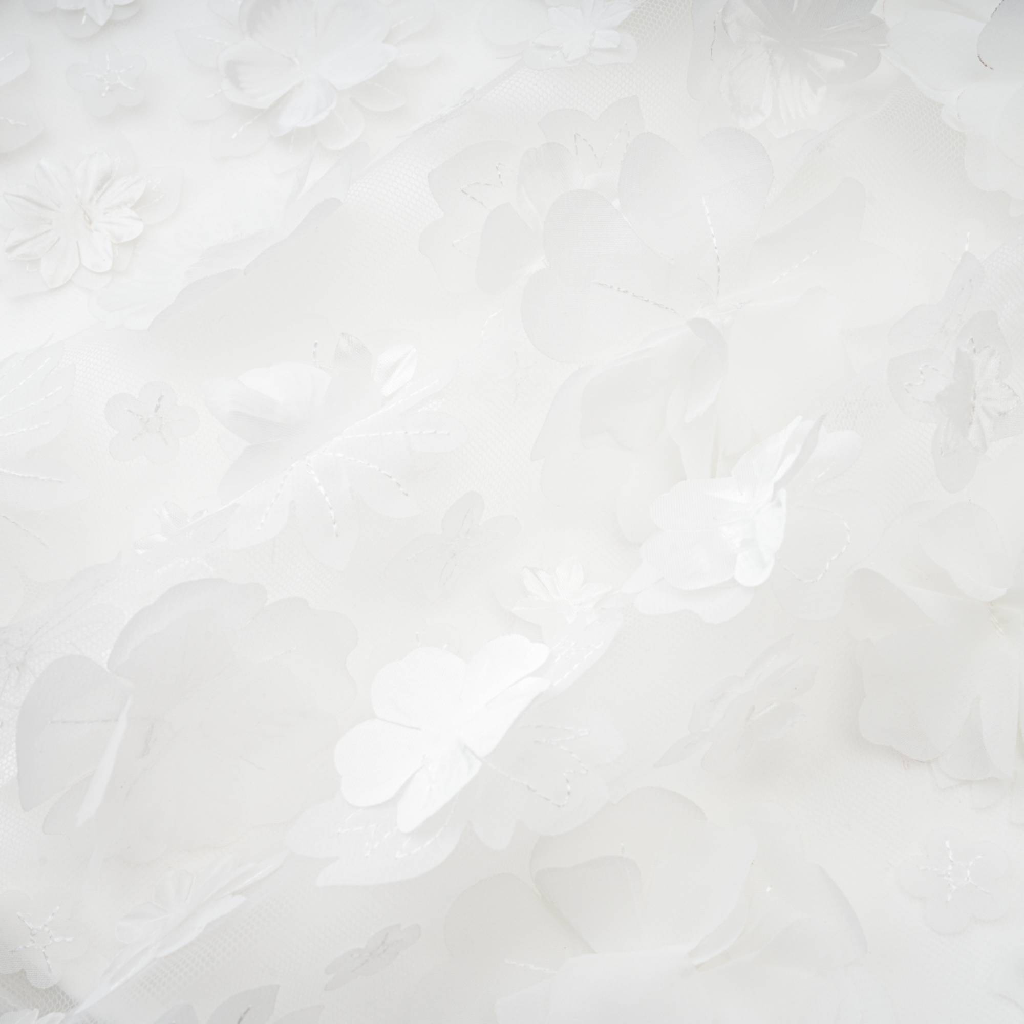 Apolline white faux-flower mini dress (Final Sale-US Only)