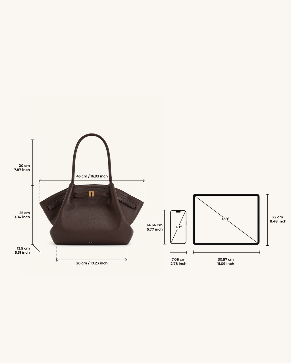 Hana Medium Synthetic Suede Tote Bag – Dark Olive Green - Angela Puerto