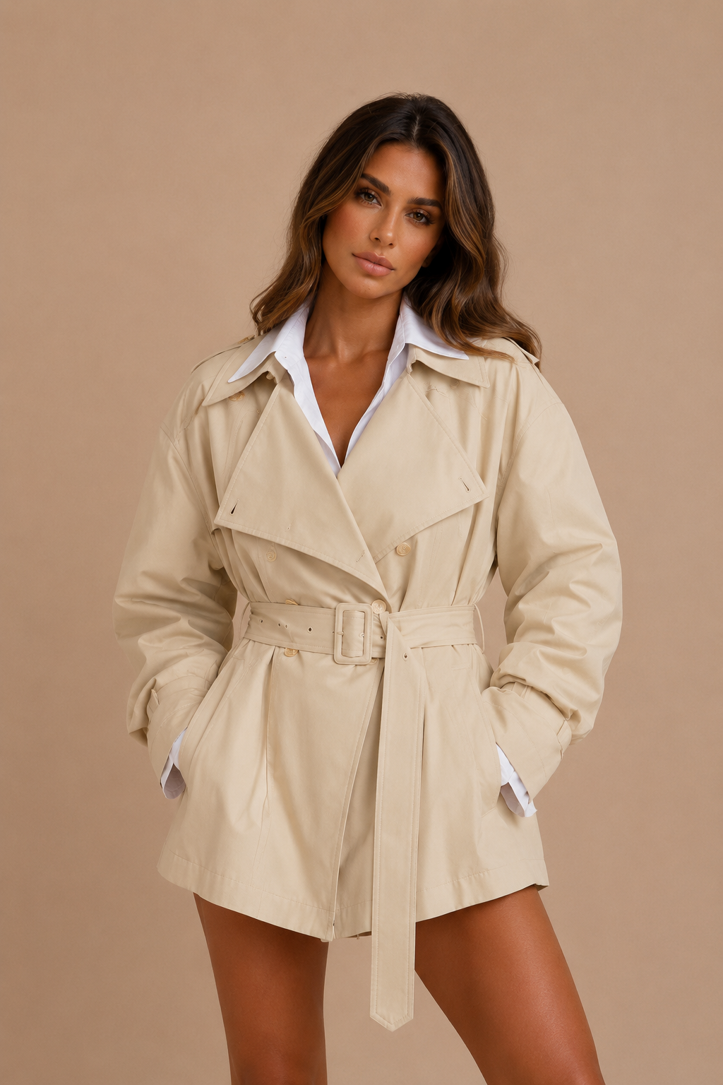 ATISSE PRISCILLE — Asymmetrical Trench Jacket