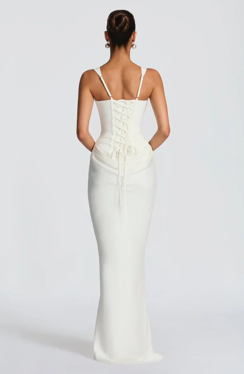 Leonor | Square-neck maxi dress - Angela Puerto