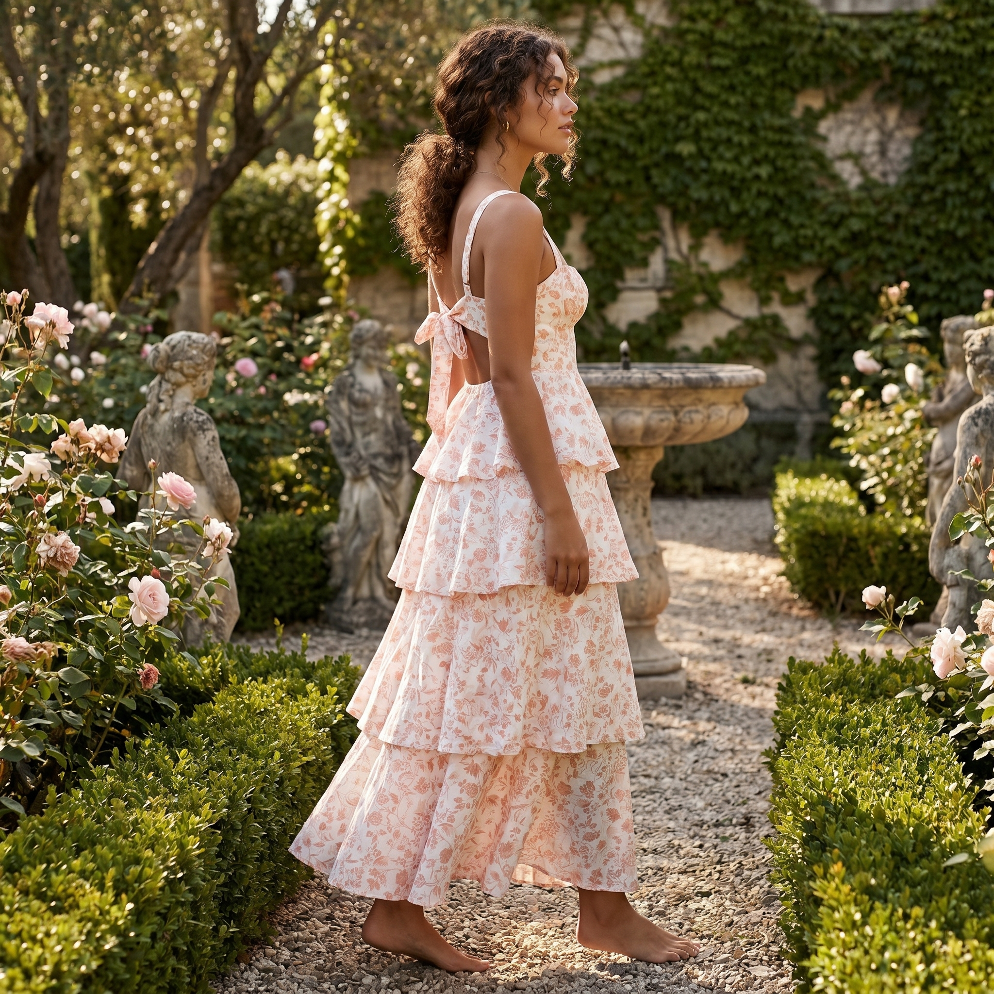 Vestido midi Alexandra de DION NOIR, vestido elegante con diseño moderno, en tonos oscuros y tela suave.