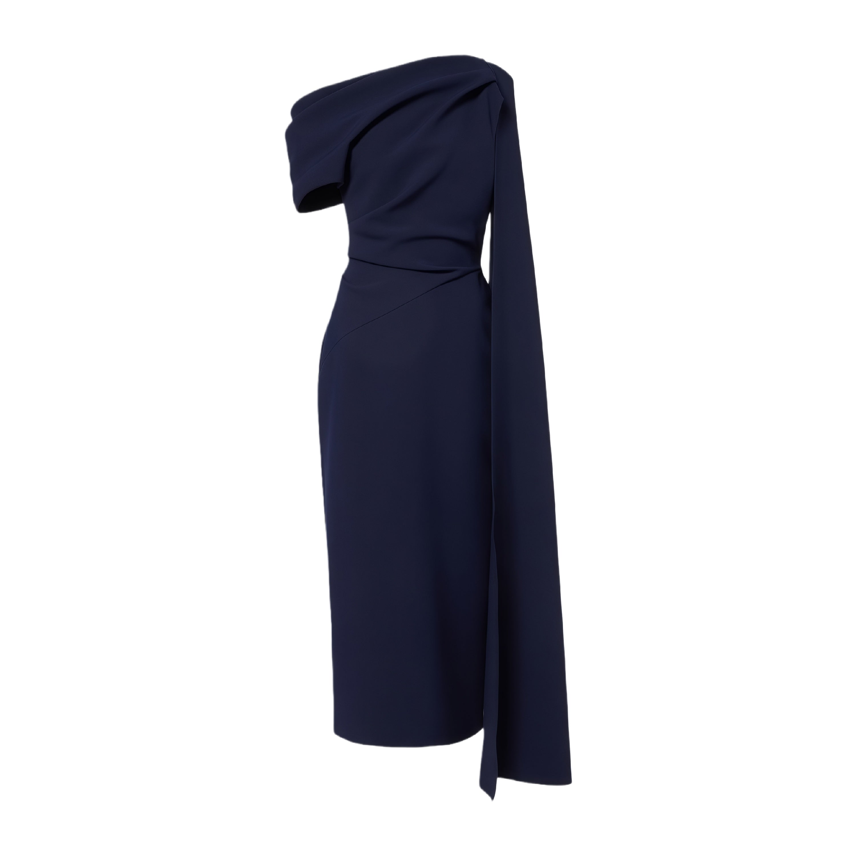Melokuhle Navy Blue Ribbon Design Midi Dress