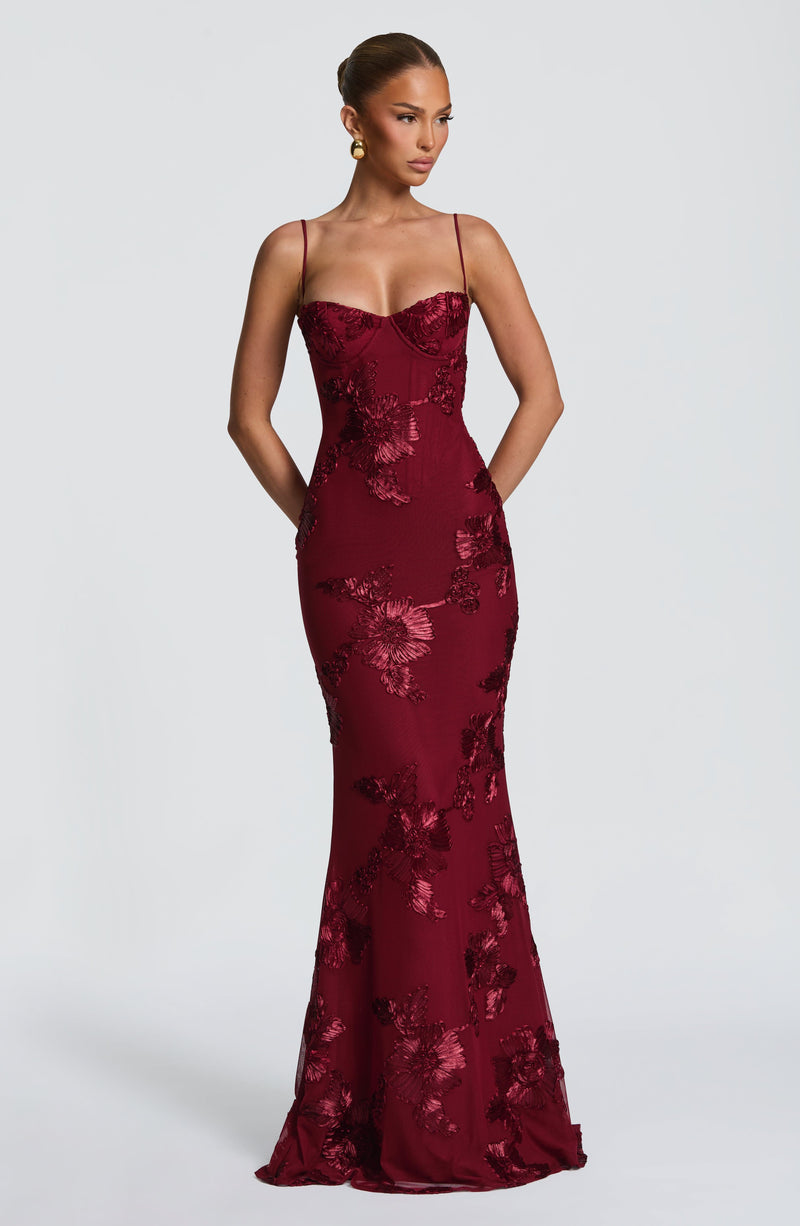 IMARA | Vestido Largo Satin Elegance - Angela Puerto