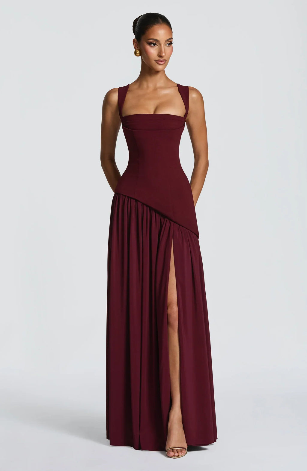 ZAFIRA | Vestido Largo Lacado - Angela Puerto